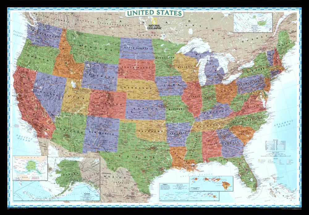 Rand Mcnally Signature Map Of The United States Maps Location Catalog